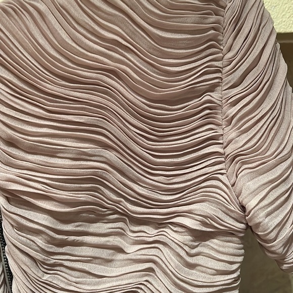 Burberry London Dress Ruched Pleated Chiffon Cocktail Dress - Picture 8 of 10